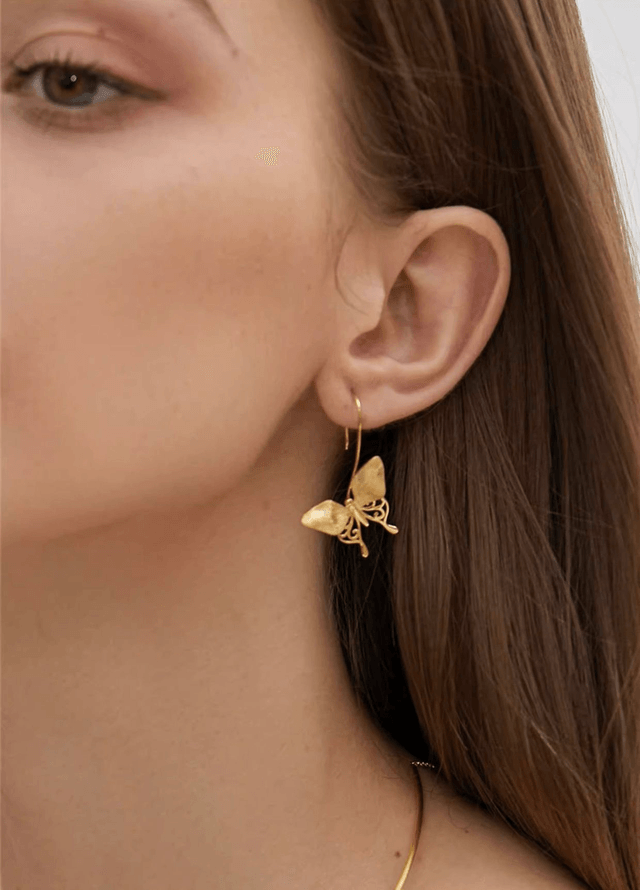 *Designer Silver Jewellery* Filigree Butterfly Silver Earrings