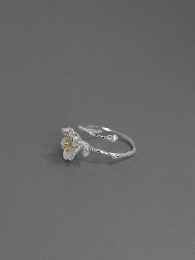 *Designer Silver Ring* Begonia Silver Ring