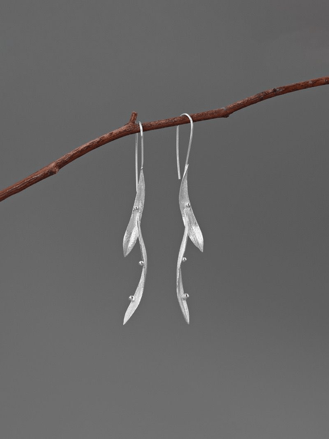 *Designer Silver Jewellery* In the Breeze Bamboo Silver Earrings
