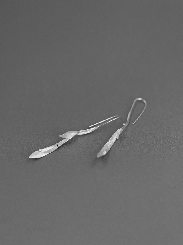 *Designer Silver Jewellery* In the Breeze Bamboo Silver Earrings