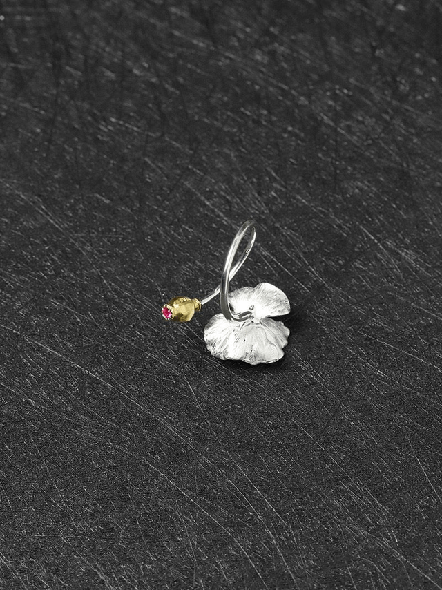 *Designer Silver Jewellery* Poppy Silver Ring