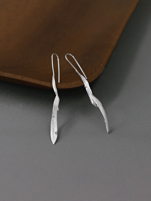 *Designer Silver Jewellery* In the Breeze Bamboo Silver Earrings
