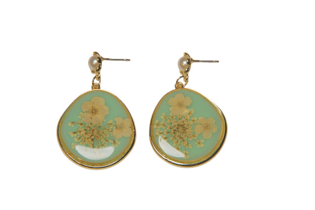 Little Pedals and Baby Breath Earrings