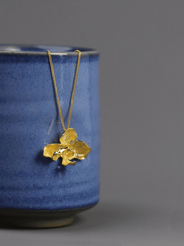 *Designer Silver Jewellery* Orchid Silver Necklace