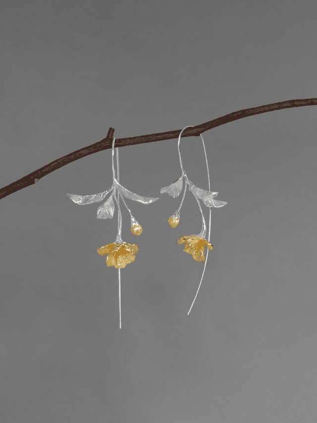 *Designer Silver Jewellery* Begonia Silver Earrings