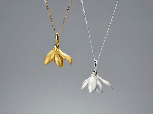 *Designer Silver Jewellery* Magnolia Silver Necklace