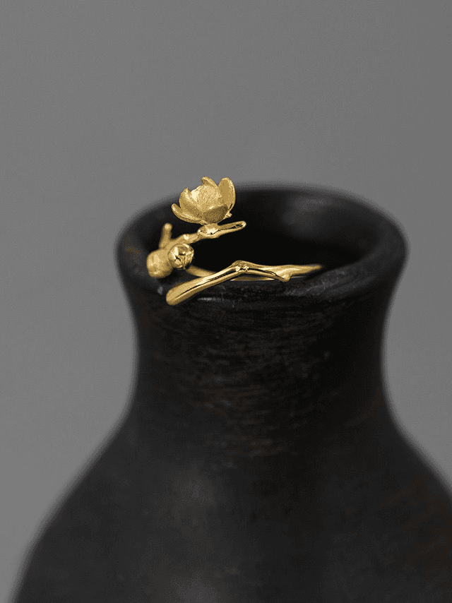 *Designer Silver Jewellery* Wintersweet Silver Ring